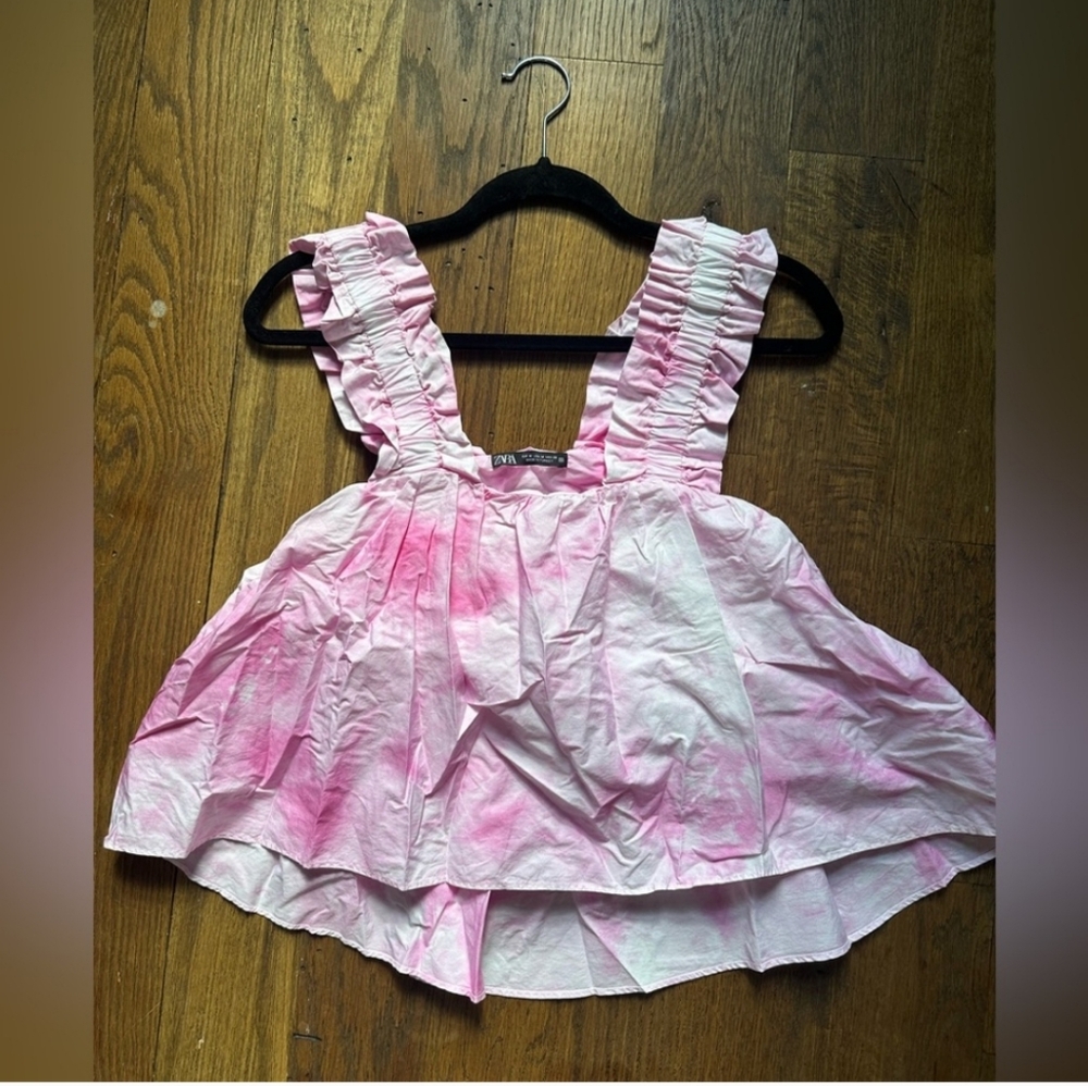 Zara tie dye top